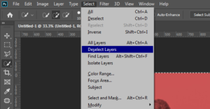 Deselecting a Layer