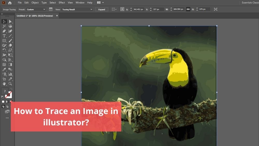 How to Trace an Image in illustrator?