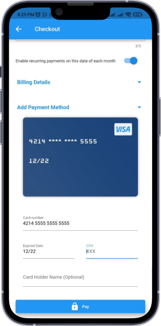 Hegemonic case-5 study- add Billing Details of Payment Method